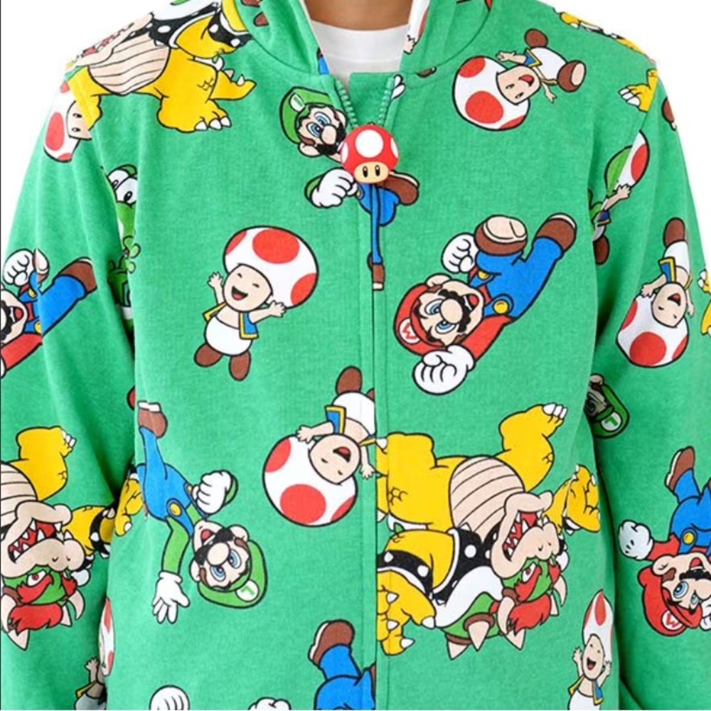 Nintendo Super Mario Green Hoodie